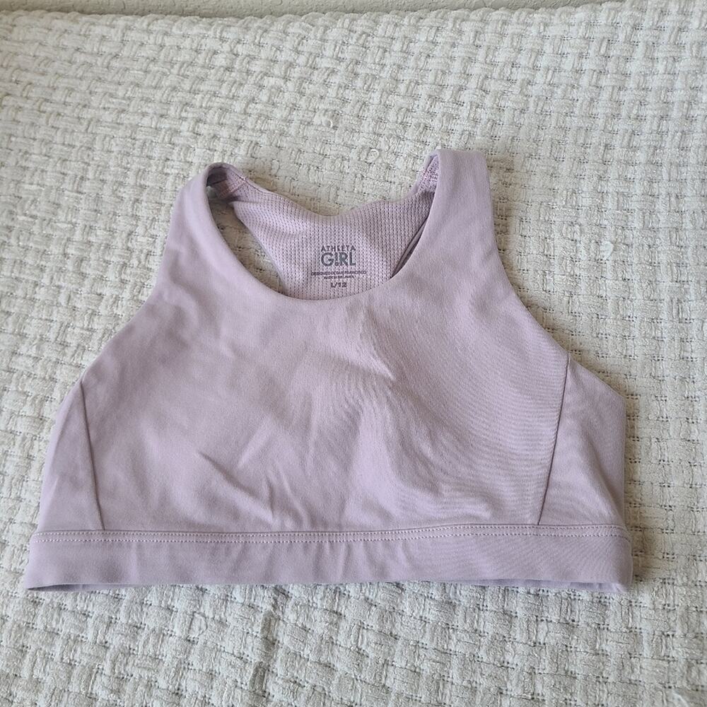 Athleta Girl Lavender Sports Bra Girls Size L 12